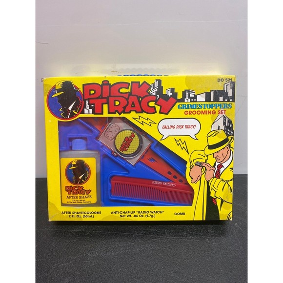 1990 Dick Tracy Vintage Grimestoppers Grooming Set Sealed NEW DC521 Walt Disney - Picture 1 of 2